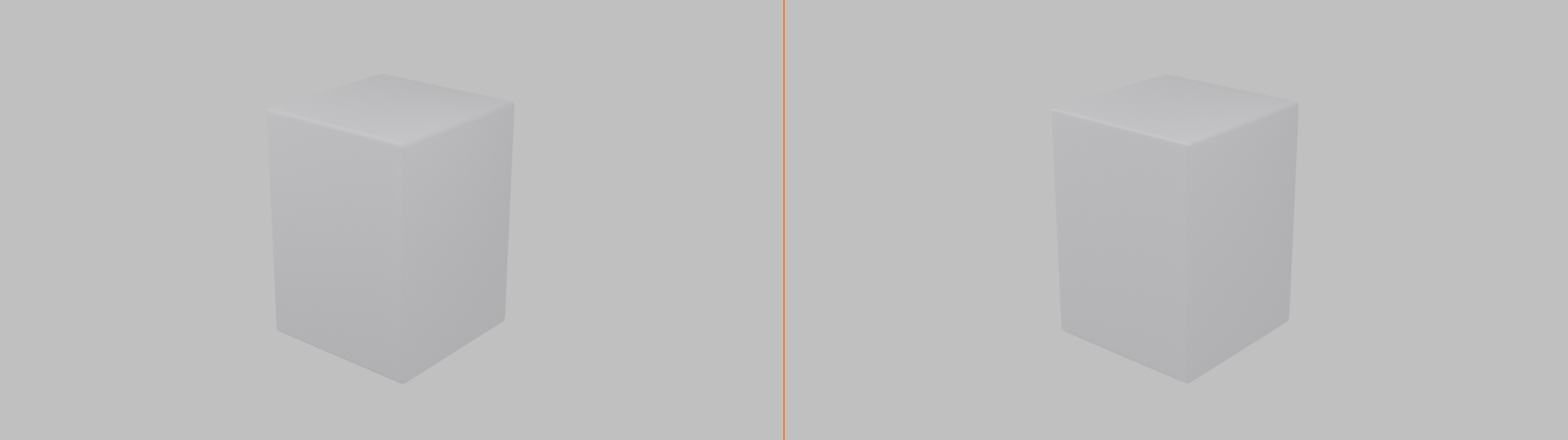 Two-panel comparison: a bevel-only object with sharp controlled edges beside the same object with bevel plus a Subdivision Surface modifier, where the form rounds while the beveled edges stay crisp.