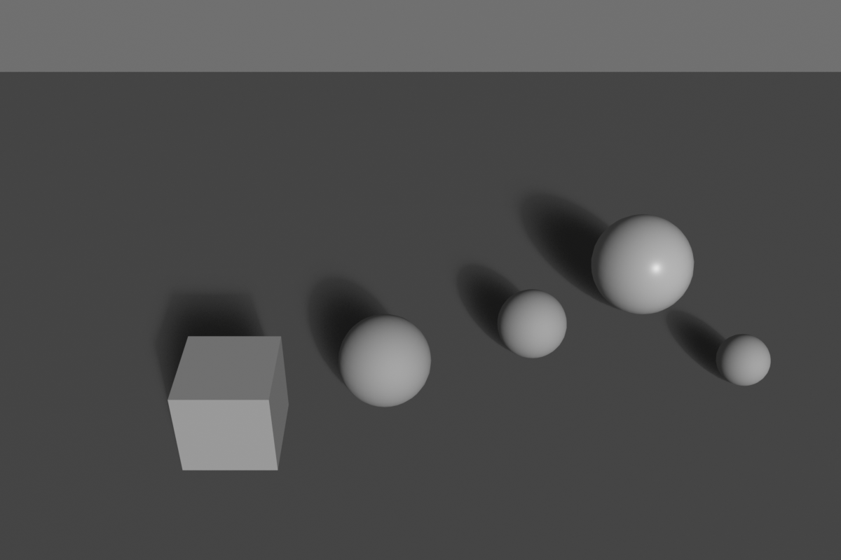 A render of spheres and a foreground cube arranged along a sweeping curve. A bright hero sphere sits at the upper-right where a golden spiral coils tightest; supporting forms descend and curl out toward a cube at the lower left, following the spiral path.